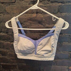 Grey and Purple Lululemon Ta Ta Tamer Sports Bra